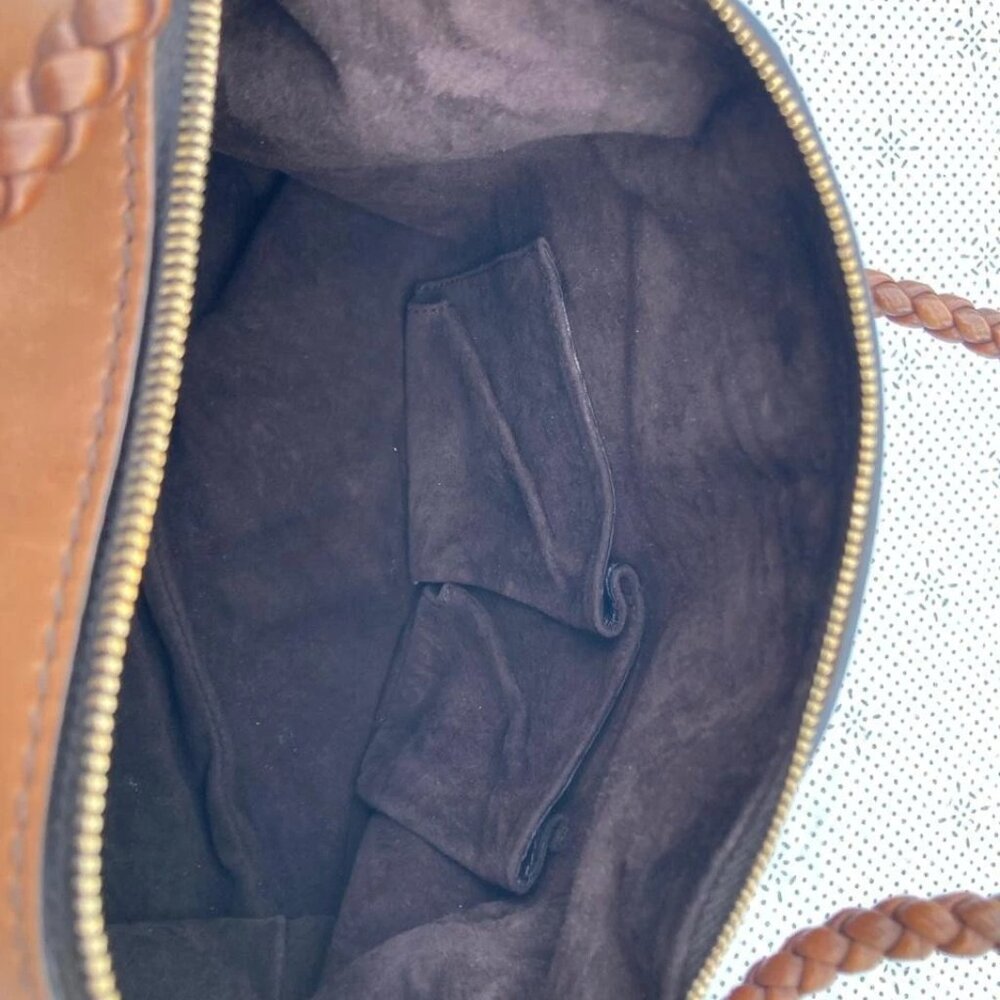 Gucci Bag Purse Handbag Brown Lambskin Leather Medium Shoulder Bag Made In Italy - Picture 9 of 12